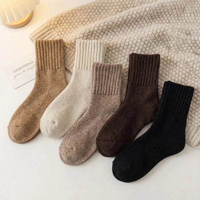 Amélie Cozy Mid-Calf Socks (5 Pairs)